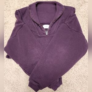 Joah Brown Purple Half-Zip Sweatshirt